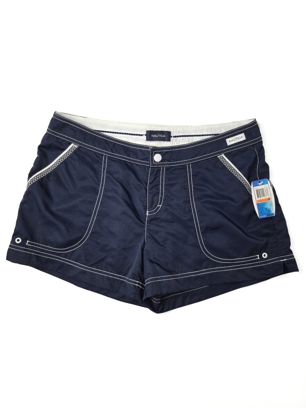 NWT Vintage Y2K Nautica Navy Board Shorts Women's Size S